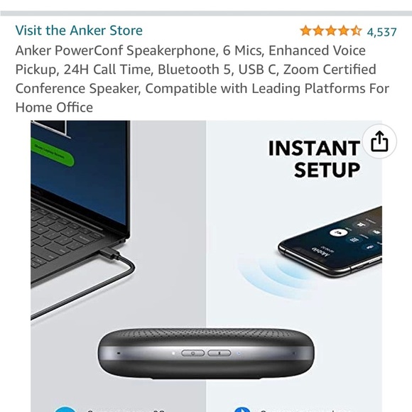 Anker Power Conference Bluetooth Speakerphone - Picture 9 of 12